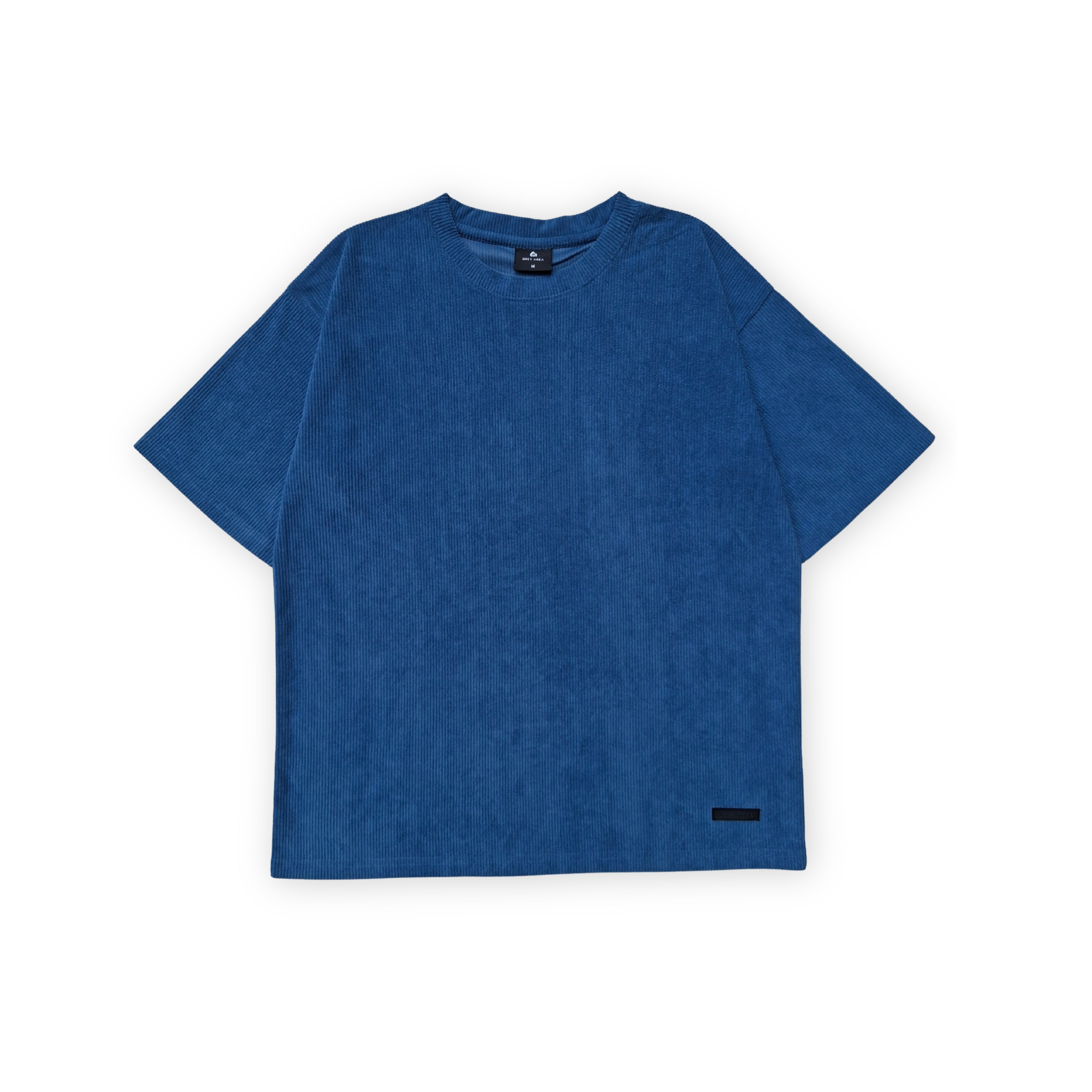 BLUE CORDUROY TSHIRT
