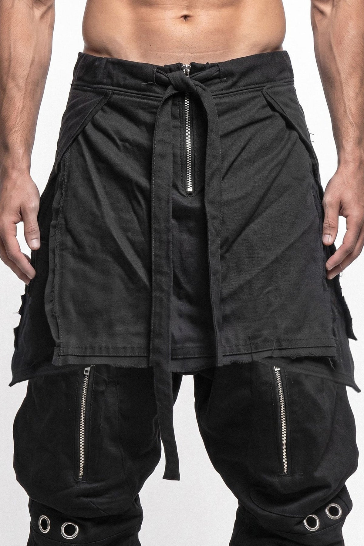 LAYERED GRAVEL PANTS