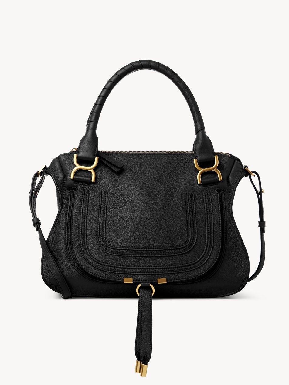 CHLOE Marcie bag in grained leather Black
