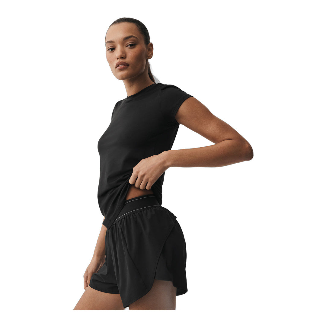 alo Alosoft Finesse Tee - Black