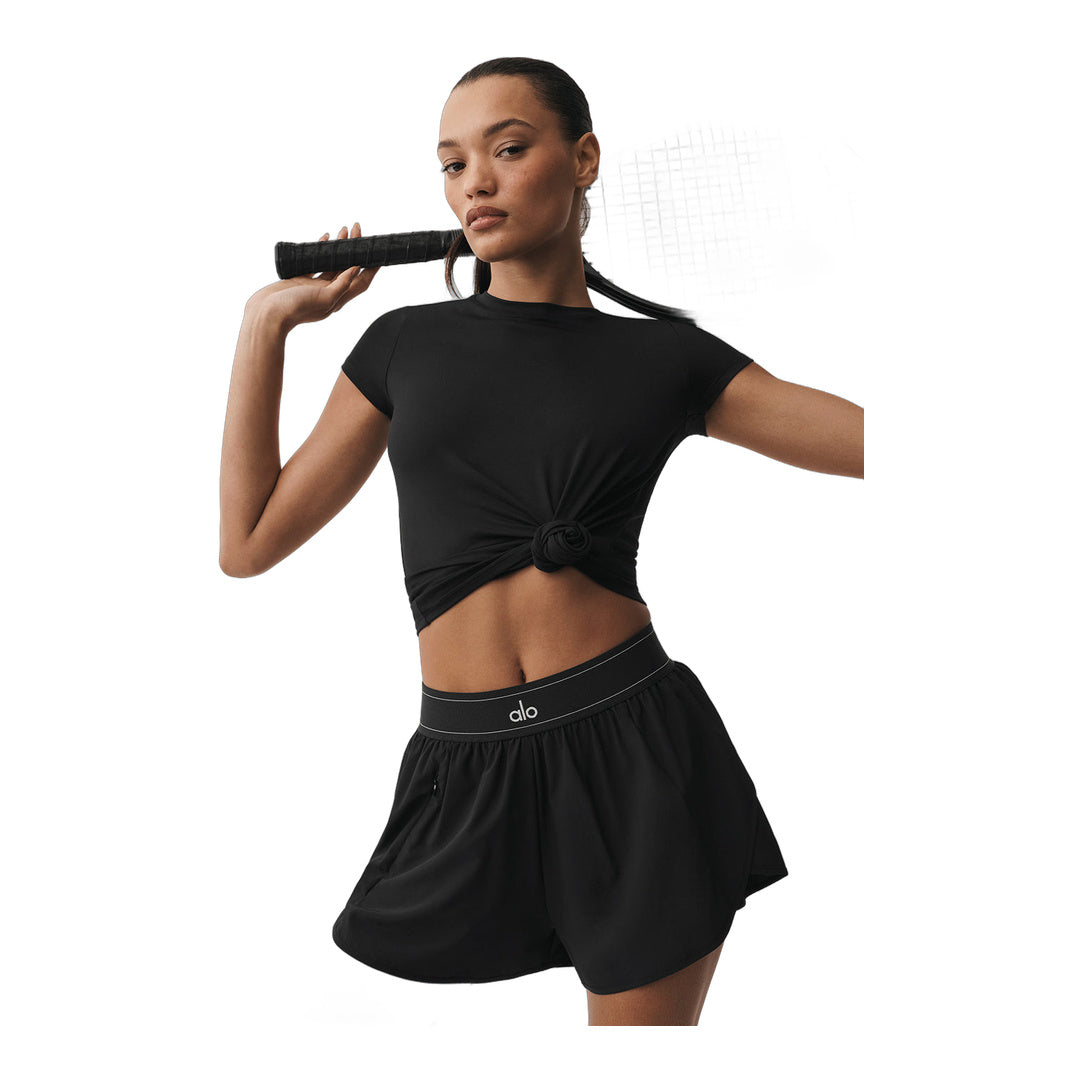 alo Alosoft Finesse Tee - Black