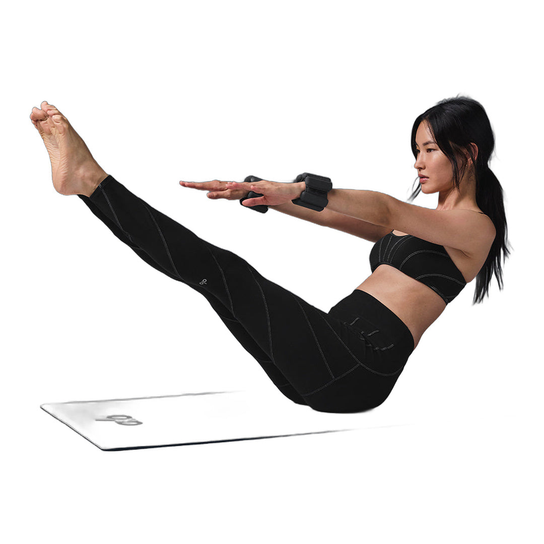alo Alosoft High-Waist Sunray Legging - Black/White