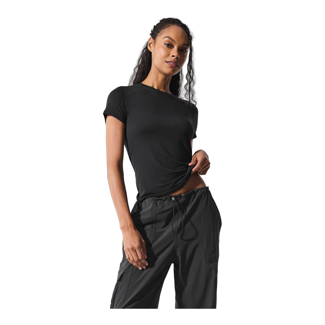 alo All Day Short Sleeve - Black