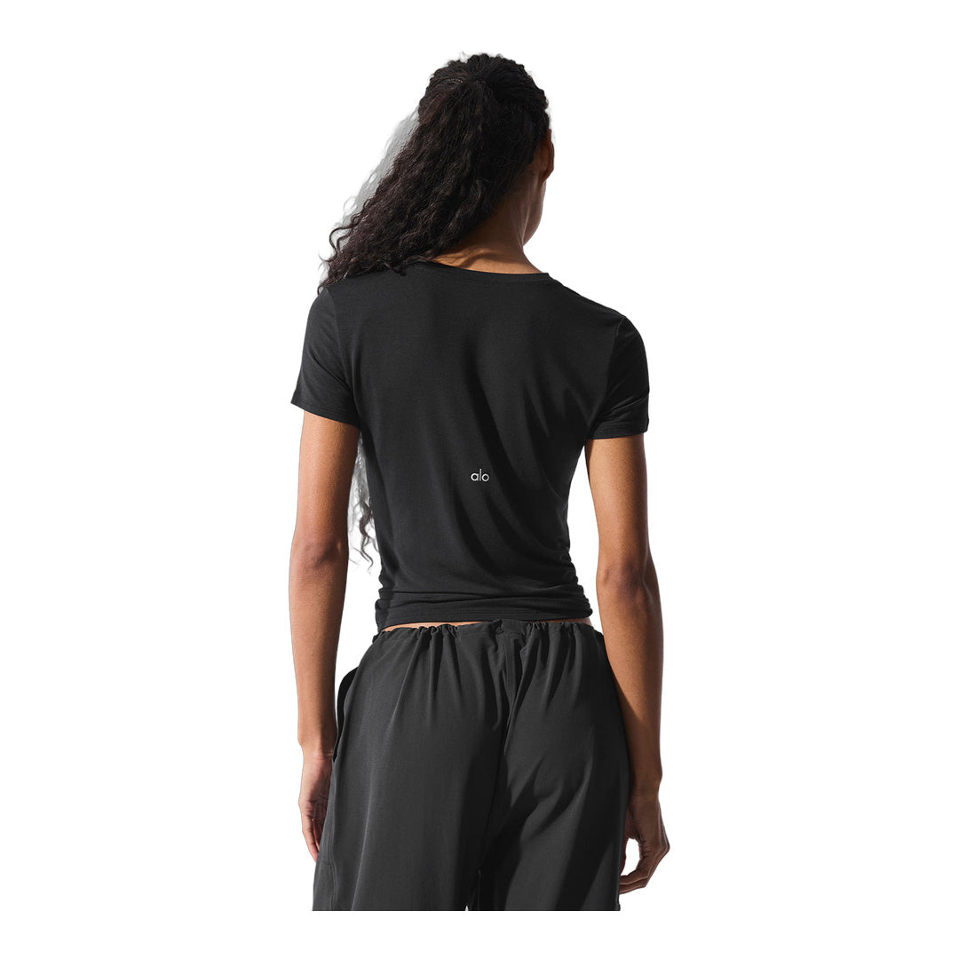 alo All Day Short Sleeve - Black