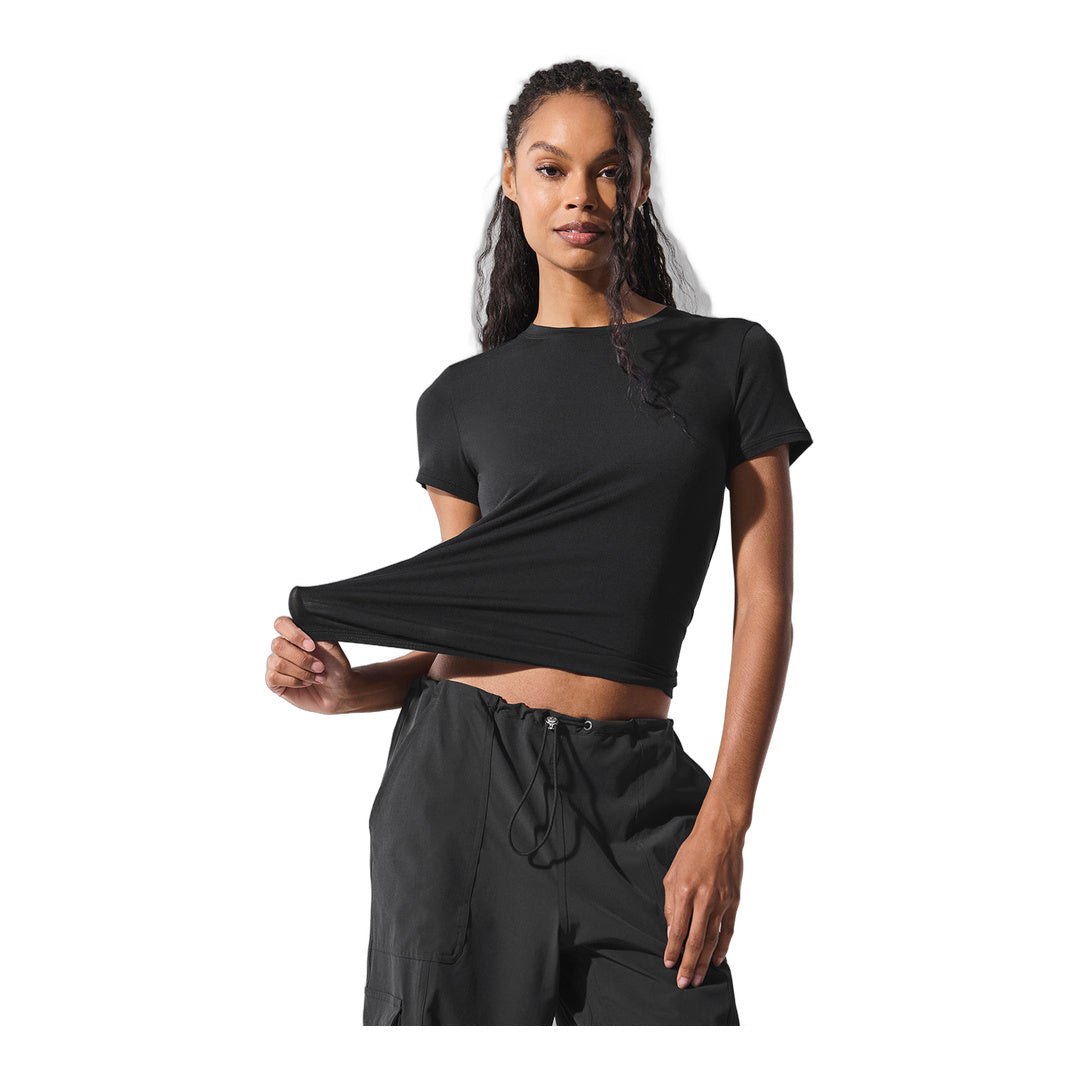 alo All Day Short Sleeve - Black