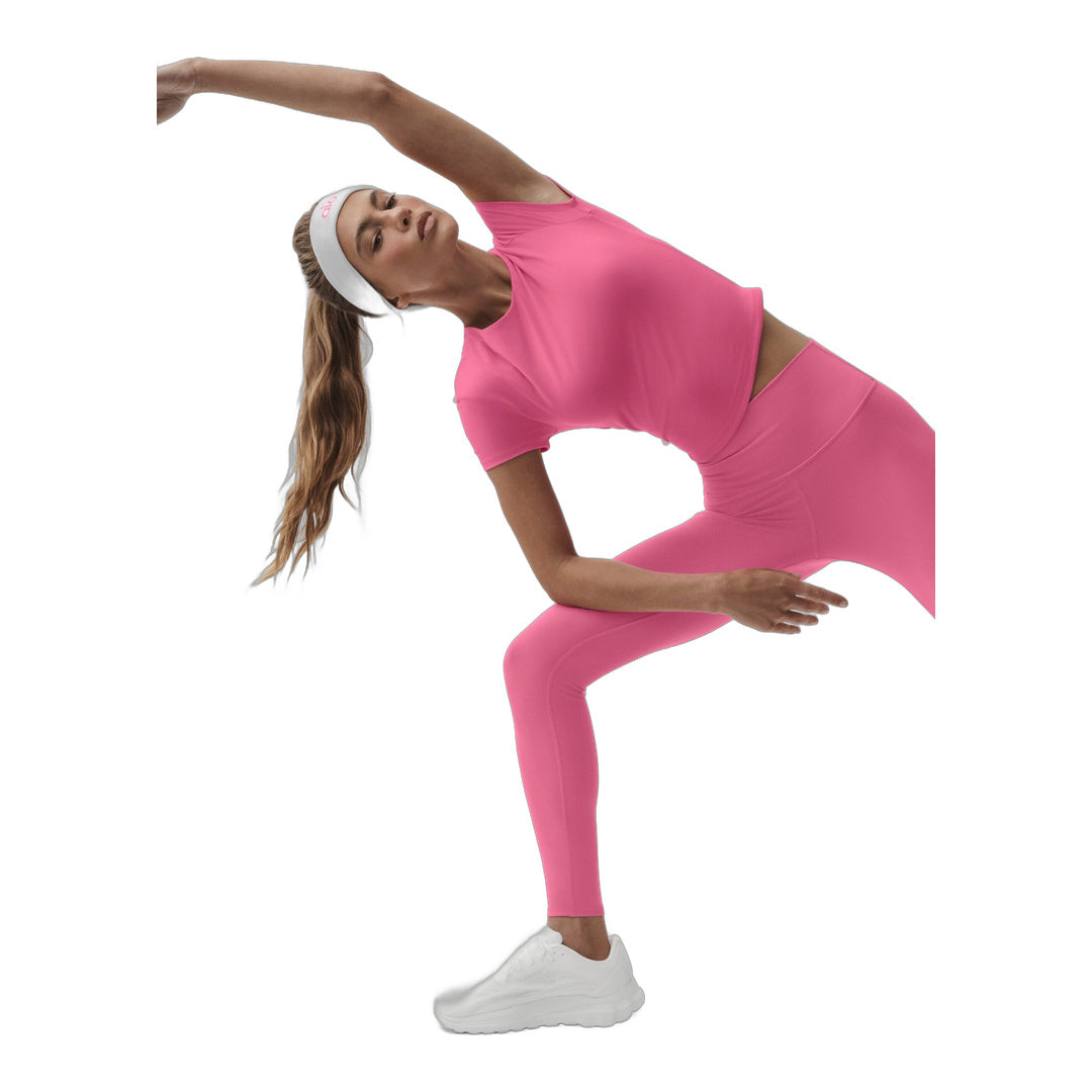 alo ALO Softsculpt Precision Short Sleeve Top - Paradise Pink