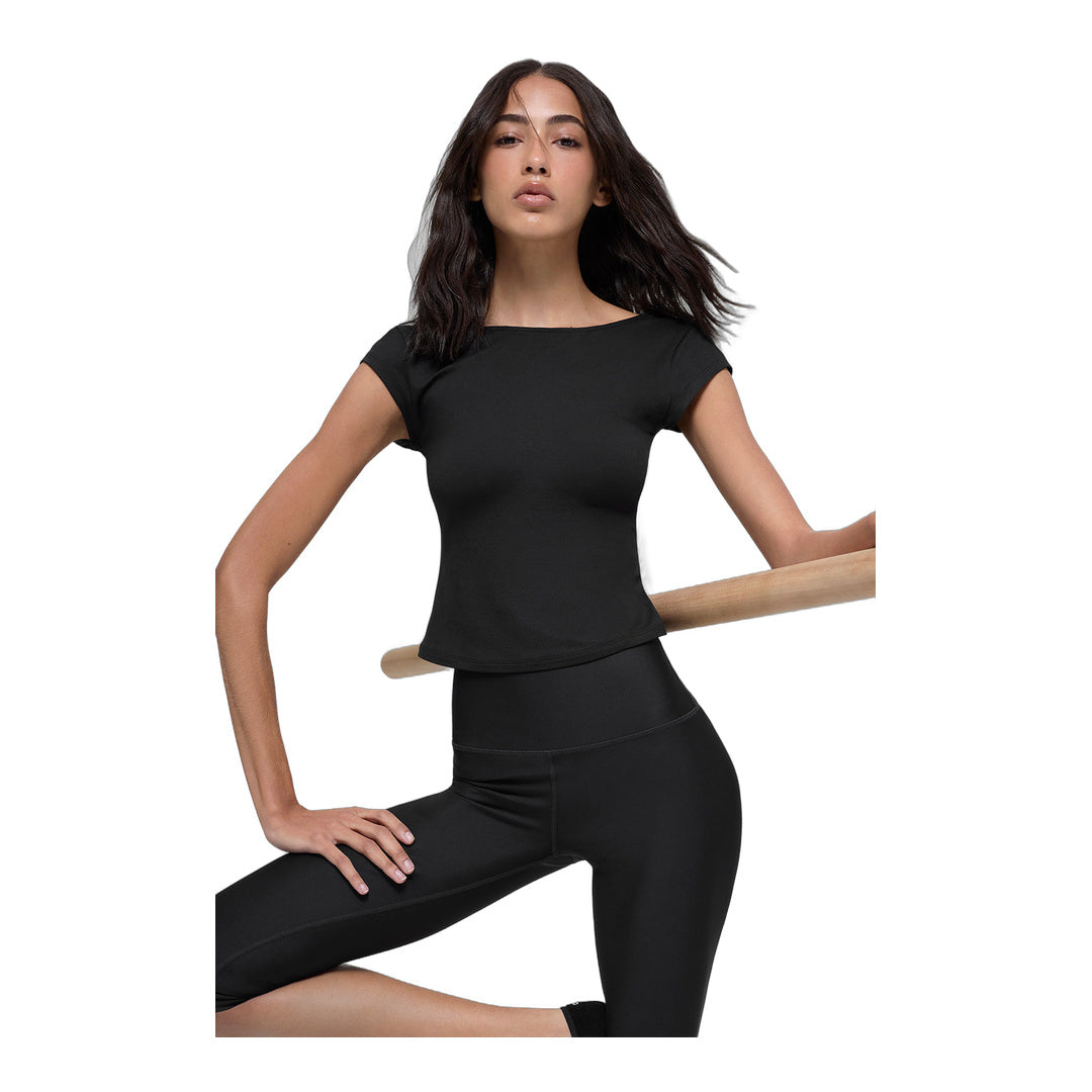alo Alosoft Back For More Tee - Black