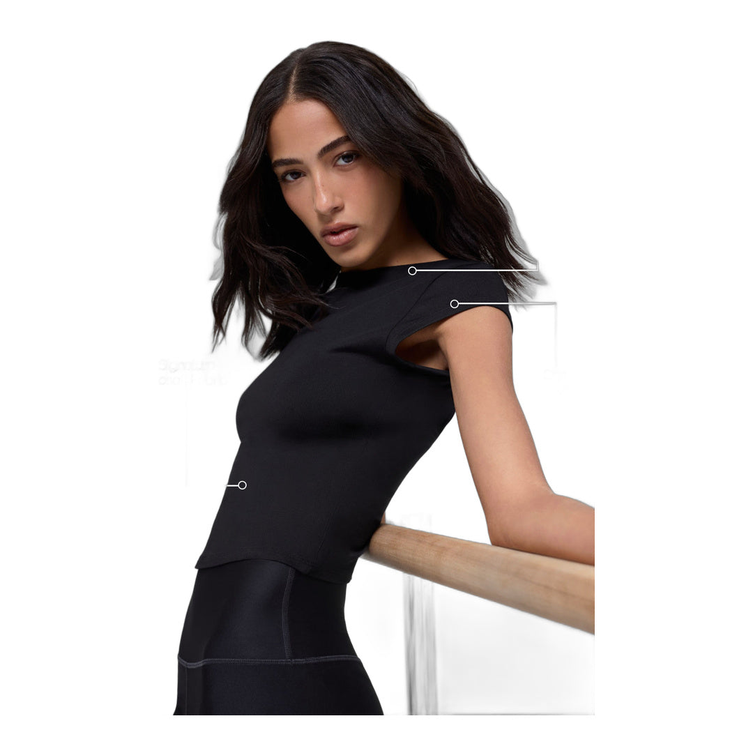 alo Alosoft Back For More Tee - Black
