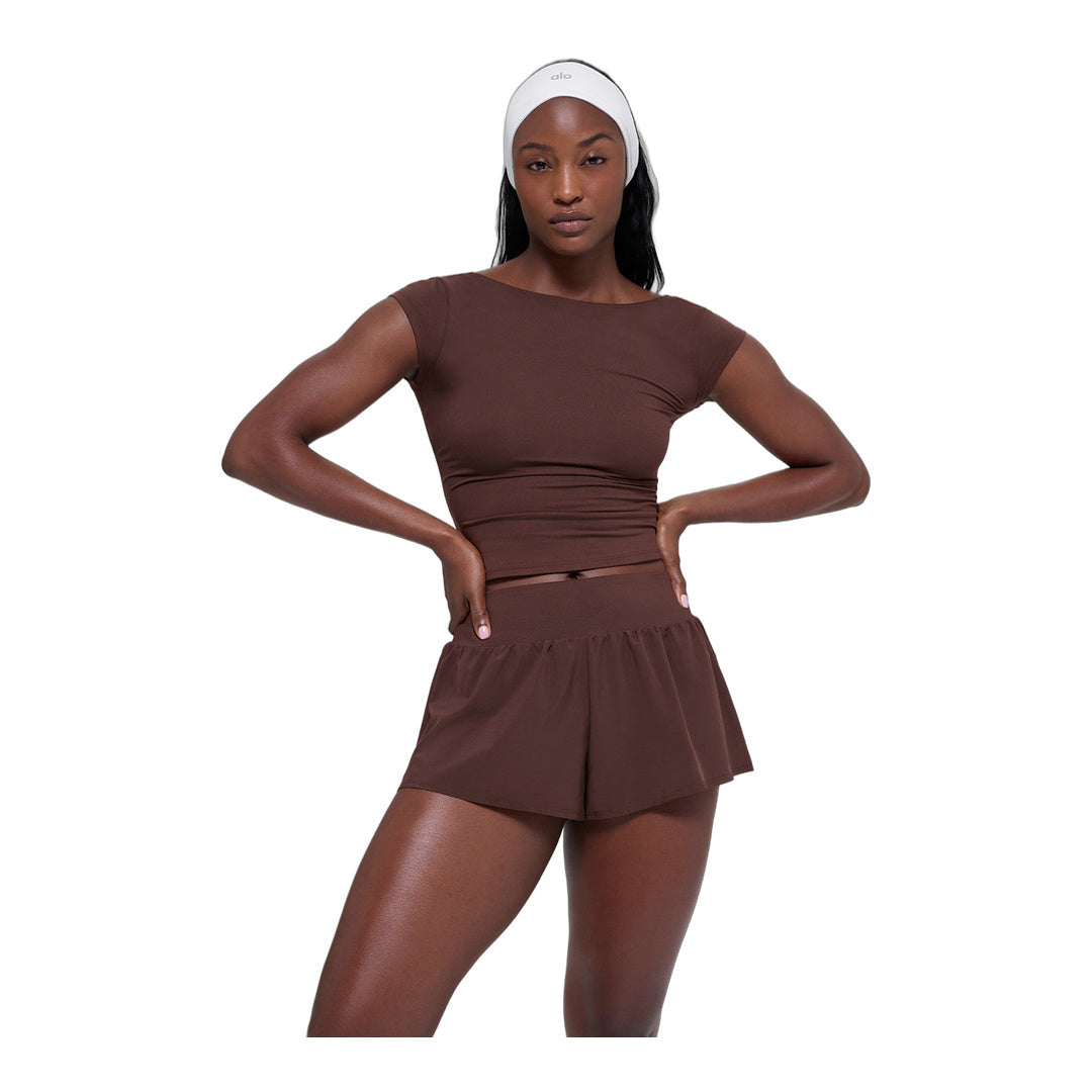 alo Alosoft Back For More Tee - Brownstone