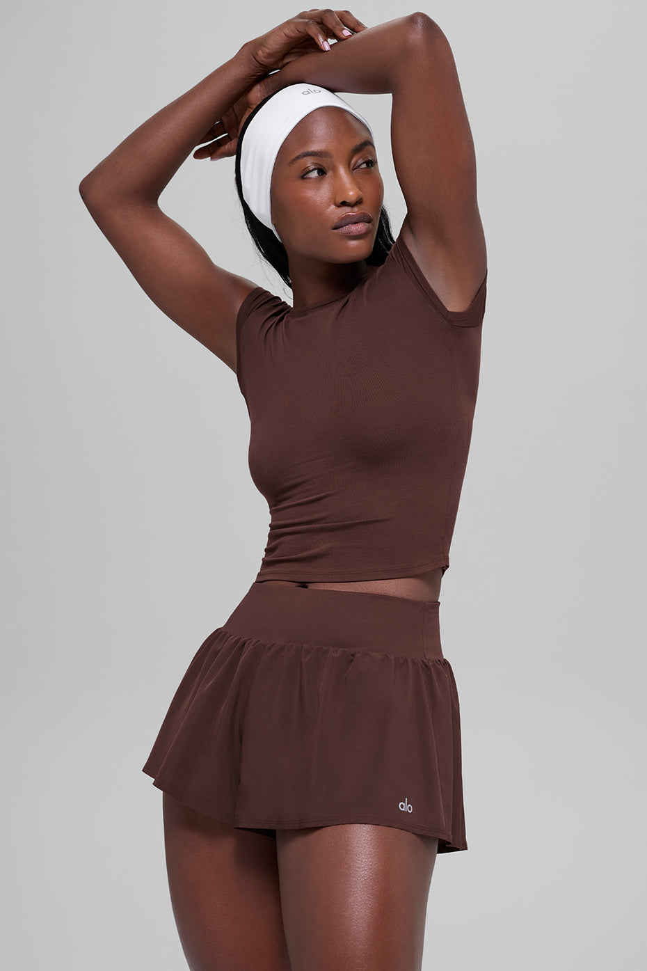 alo Alosoft Back For More Tee - Brownstone