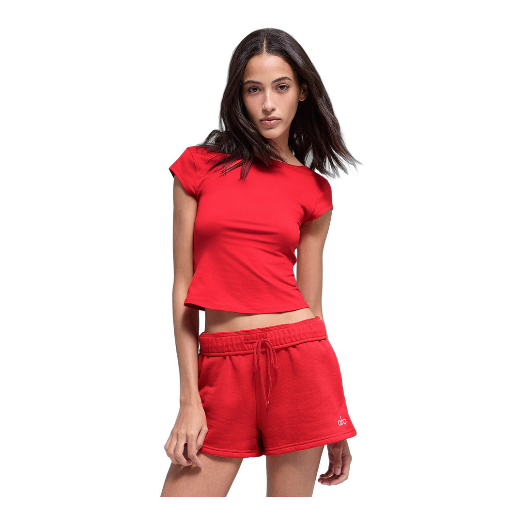 alo Alosoft Back For More Tee - Bright Red