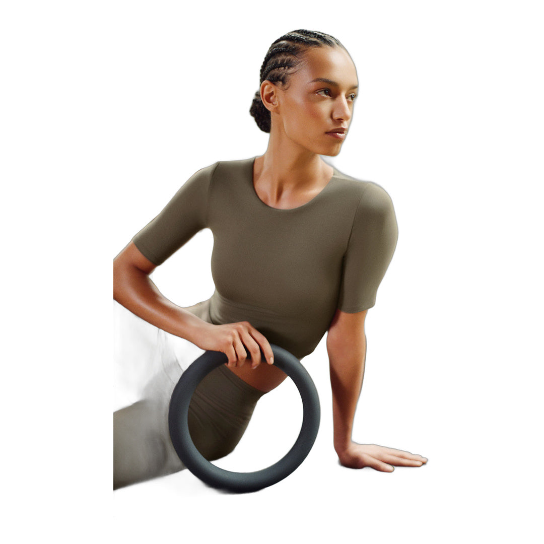 alo ALO Softsculpt Precision Half Sleeve Tee - Olive Tree