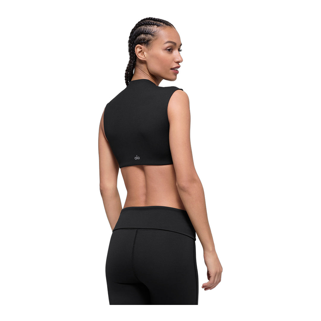 alo ALO Softsculpt Capped Out Short Sleeve - Black