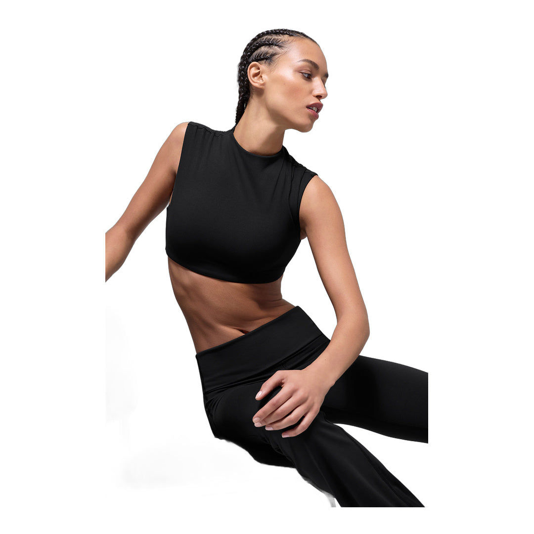 alo ALO Softsculpt Capped Out Short Sleeve - Black
