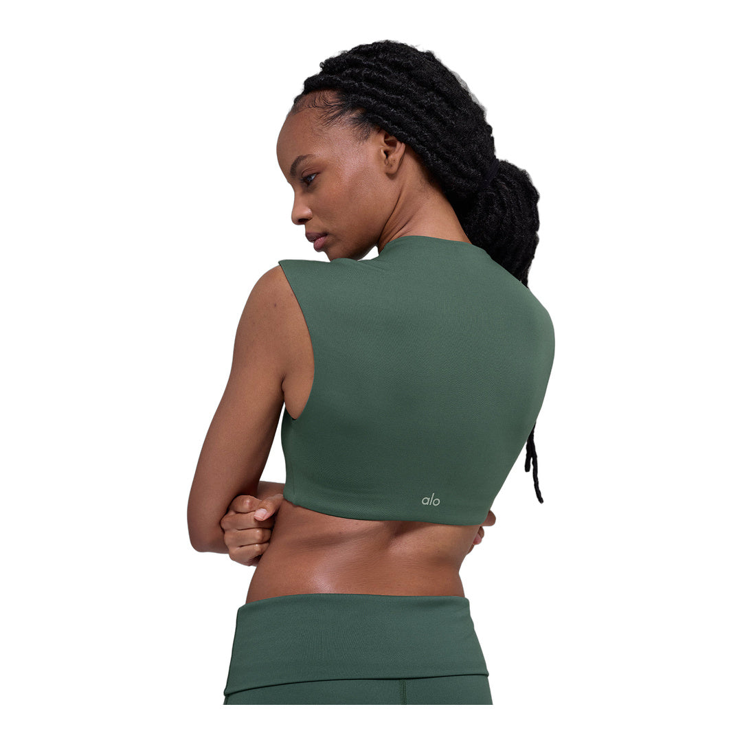 alo ALO Softsculpt Capped Out Short Sleeve - Clover Green