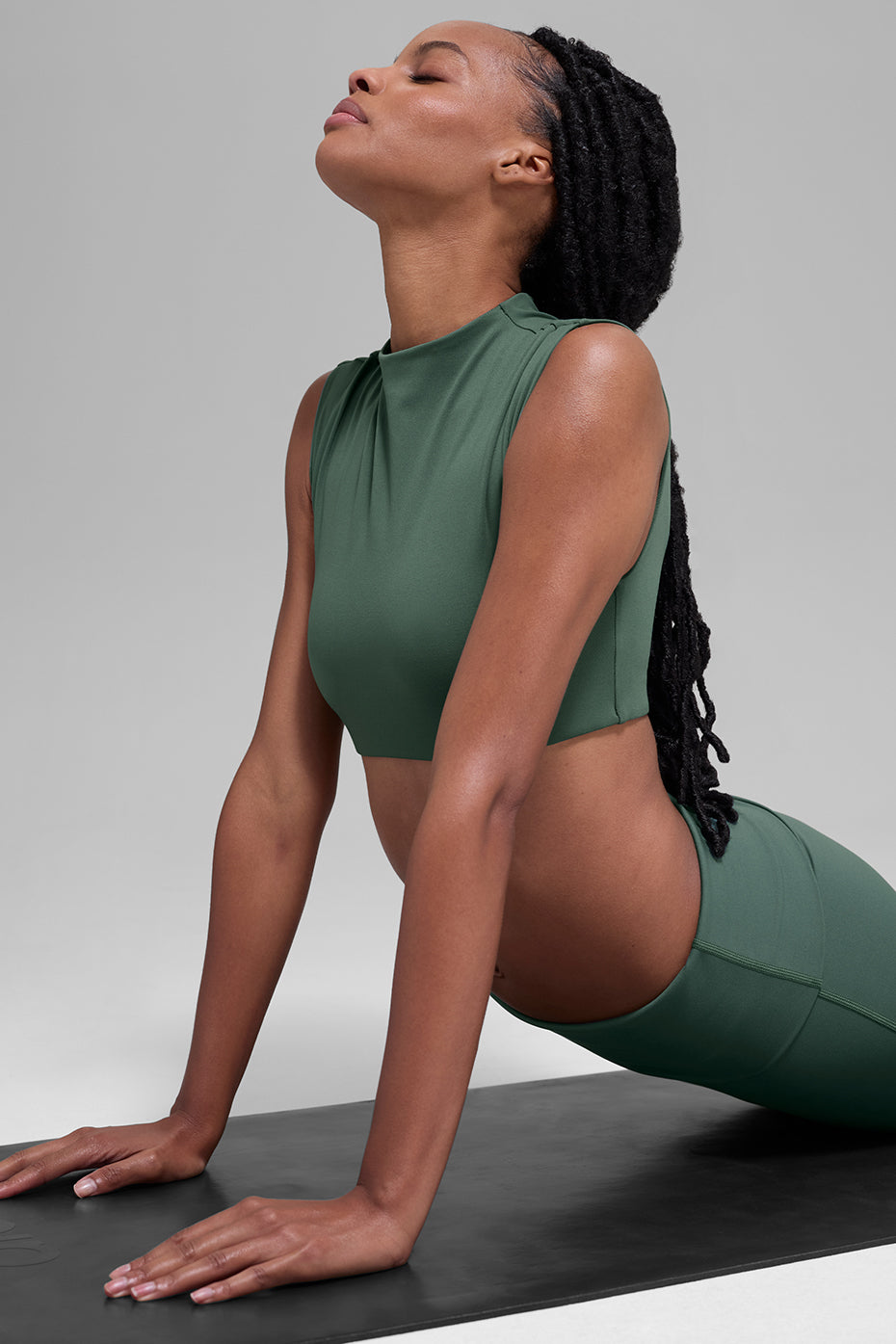 alo ALO Softsculpt Capped Out Short Sleeve - Clover Green
