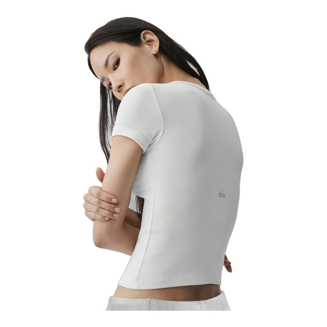 alo Timeless Tee - White