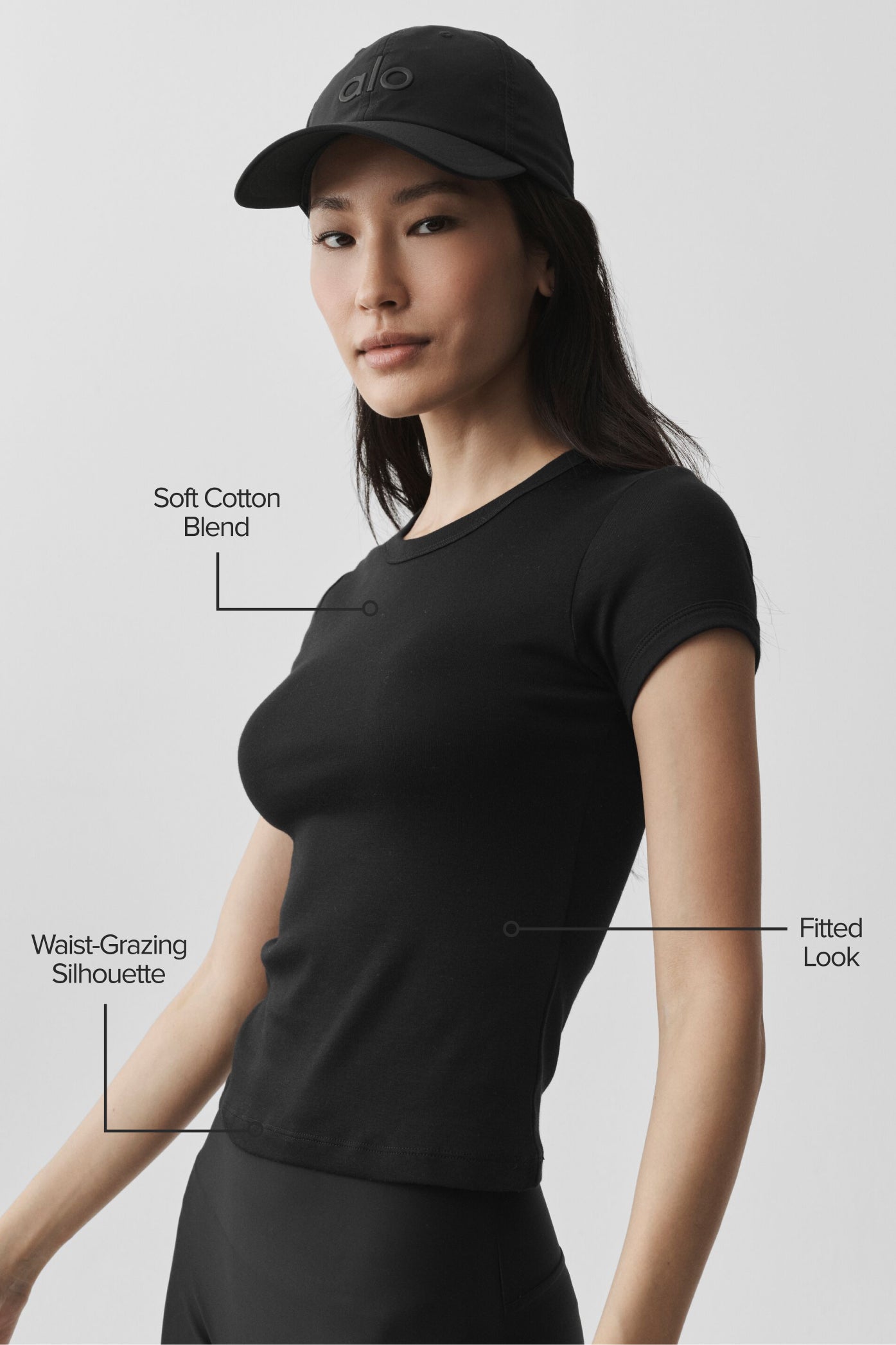 alo Timeless Tee - Black