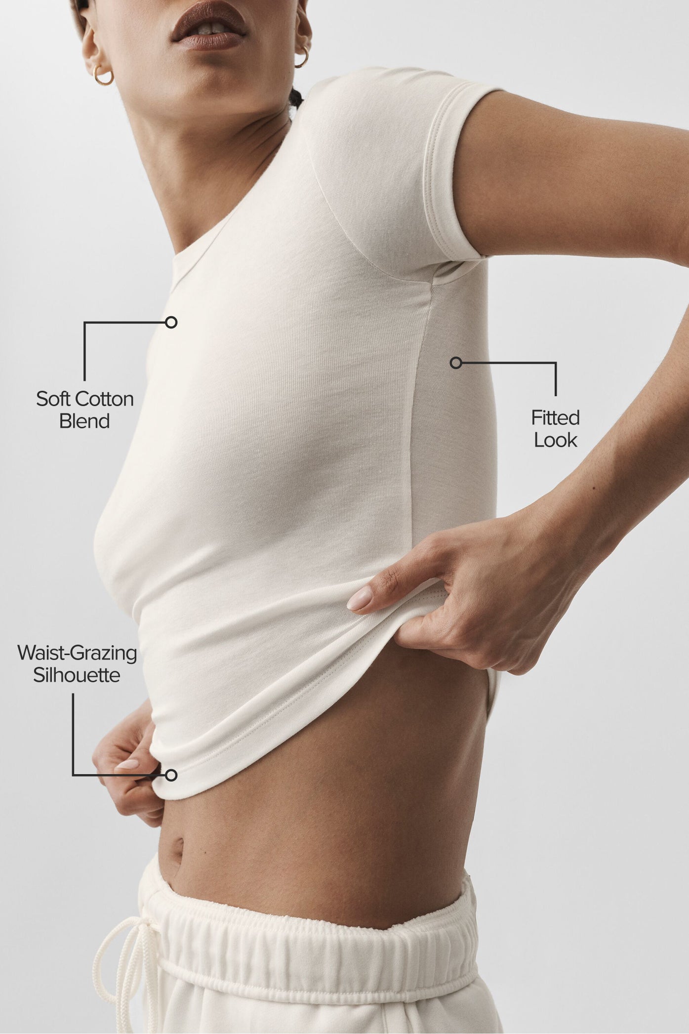alo Timeless Tee - Ivory