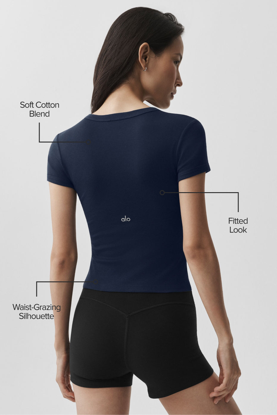 alo Timeless Tee - Navy