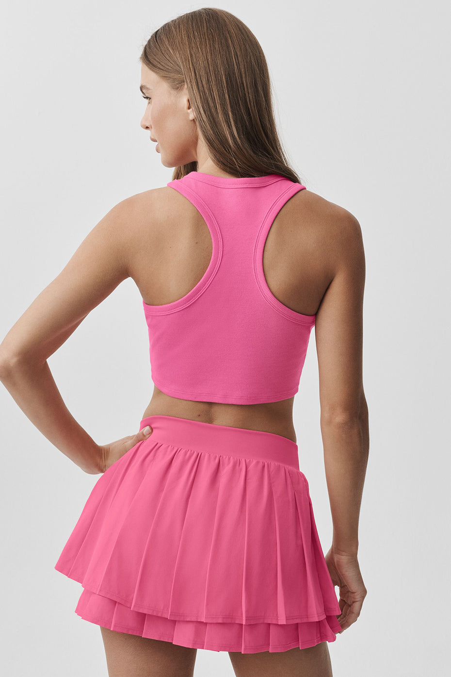 alo Aspire Tank - Paradise Pink/White