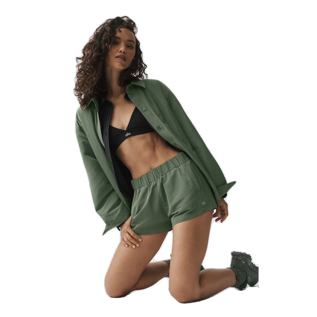 ALO High-Waist Socialite Short - Bamboo Green