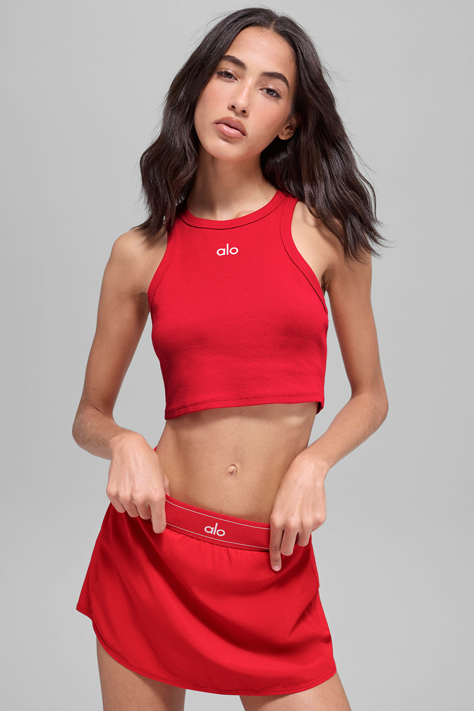 alo Aspire Tank - Bright Red/White