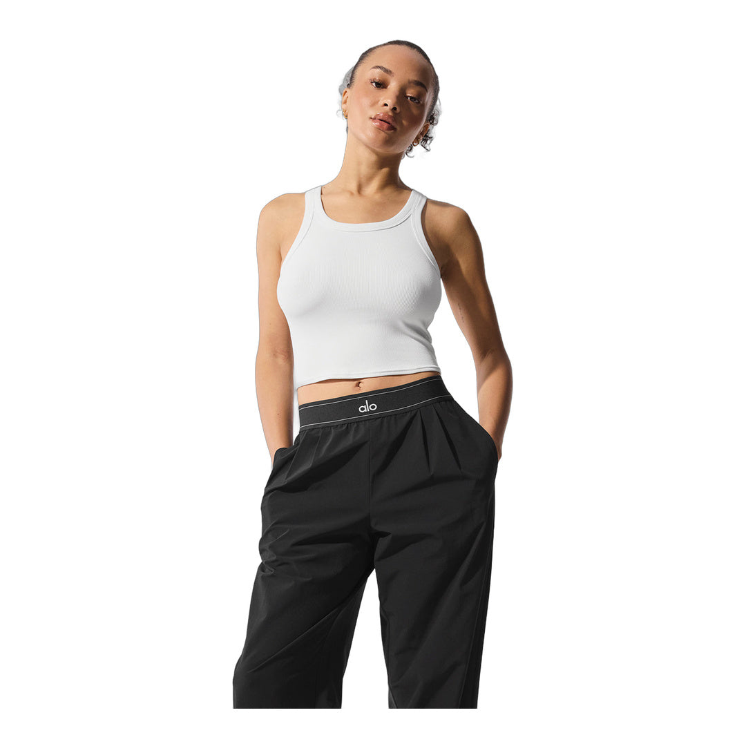 alo Goddess Ribbed Go-To Tank - White