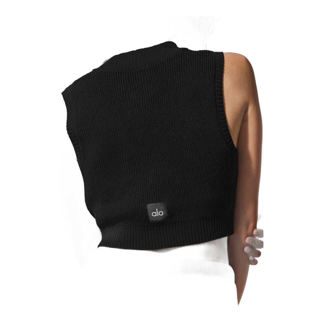 alo Supernatural Sweater Tank - Black
