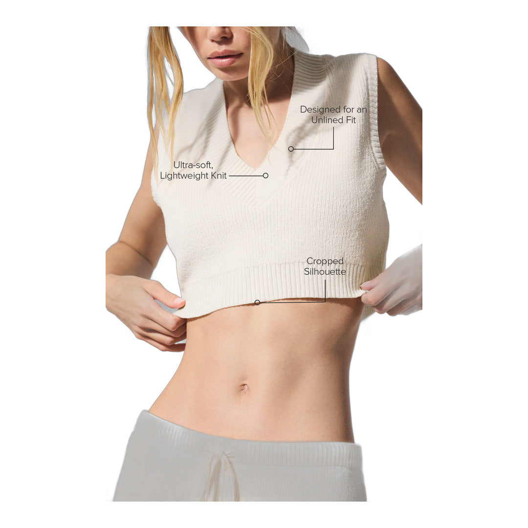 alo Supernatural Sweater Tank - Ivory