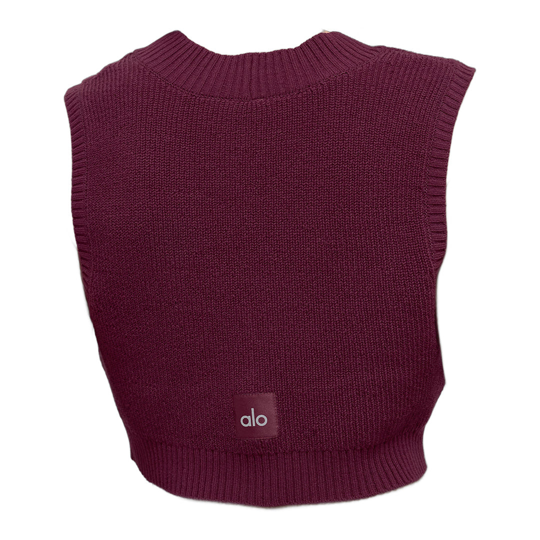alo Supernatural Sweater Tank - Burgundy