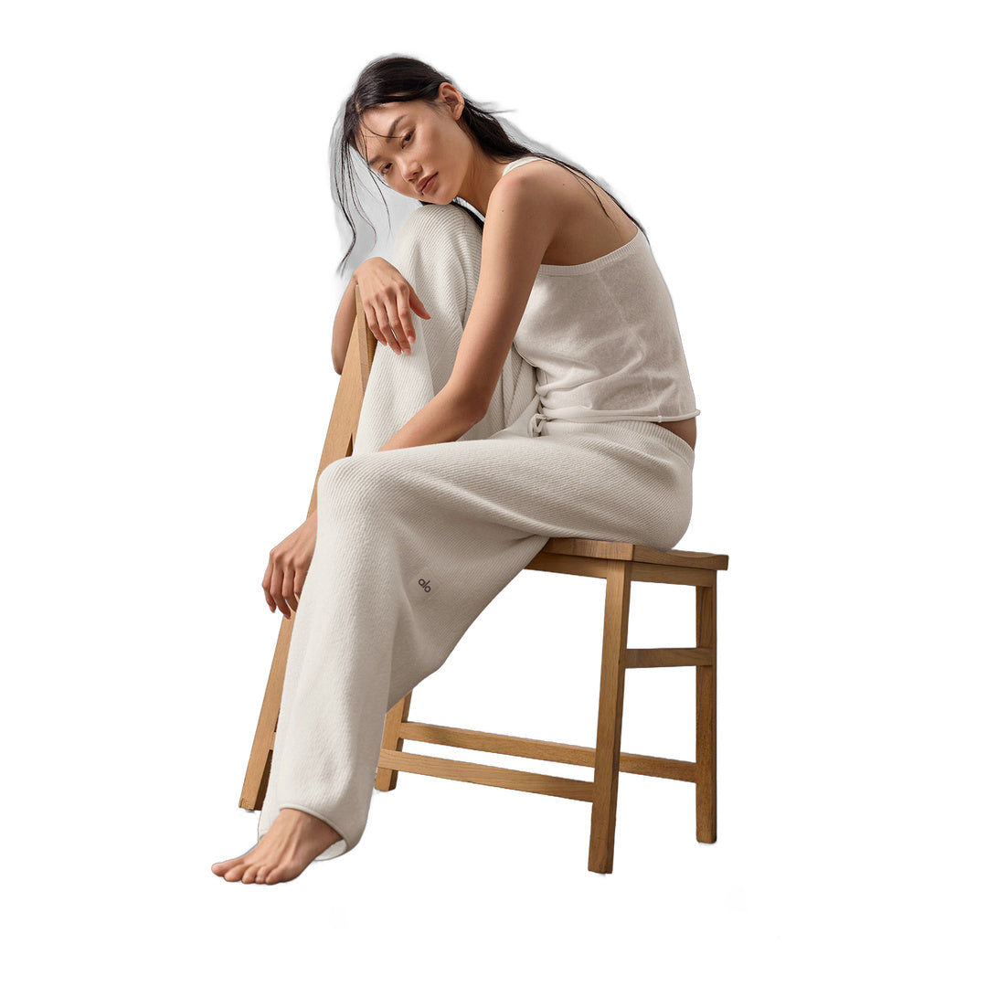 alo Supernatural Sweater Henley Tank - Ivory