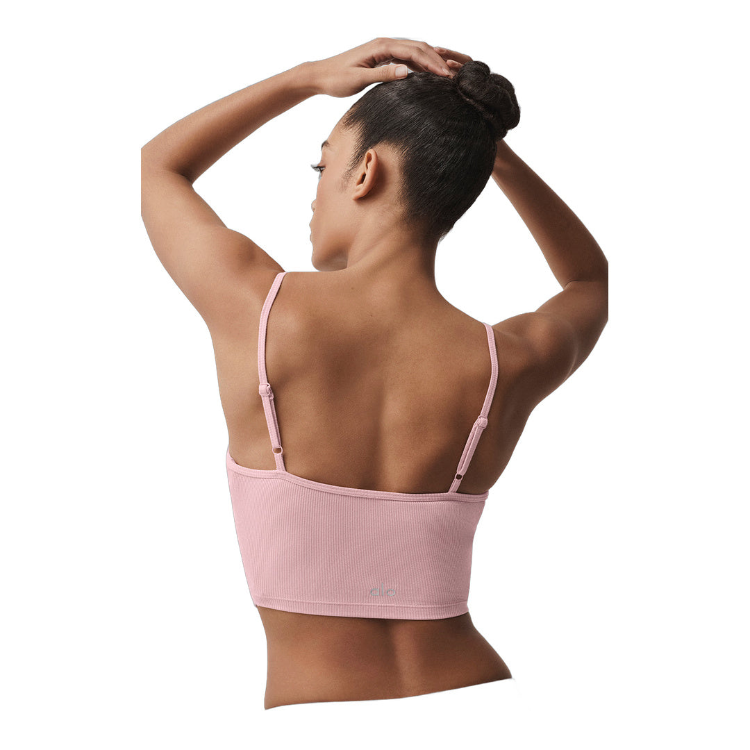 alo Ribbed Delicate Lounge Tank - Vintage Pink
