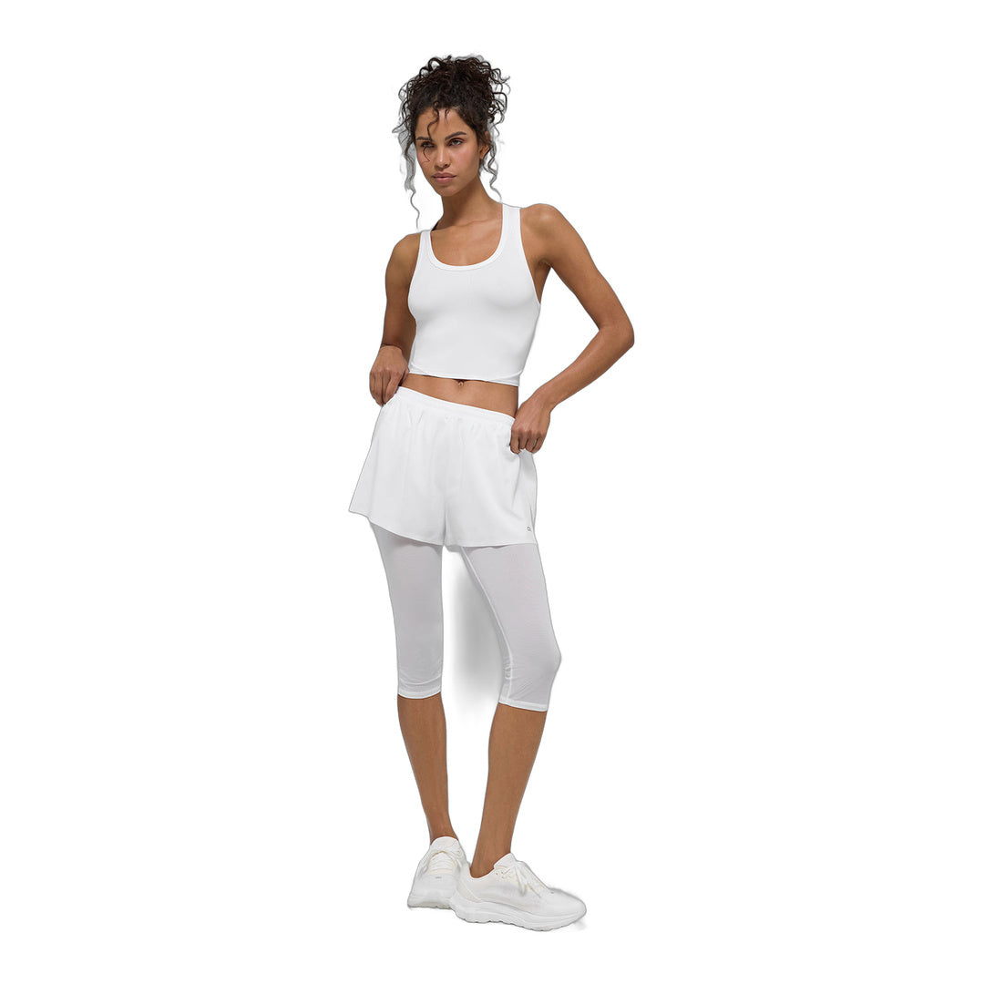 alo Mesh Front Runner Tank - White