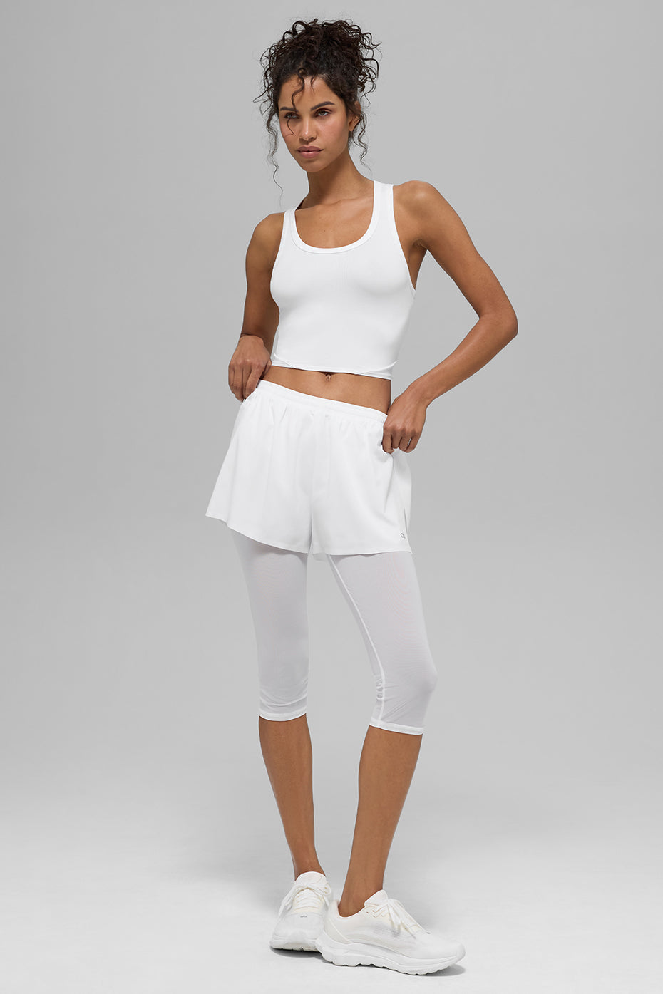 alo Mesh Front Runner Tank - White