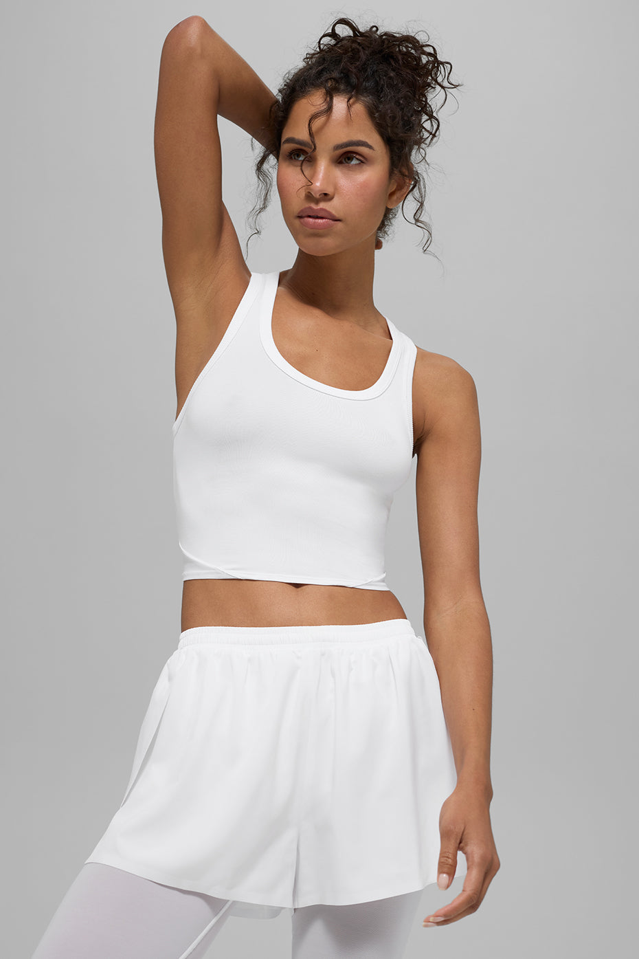 alo Mesh Front Runner Tank - White