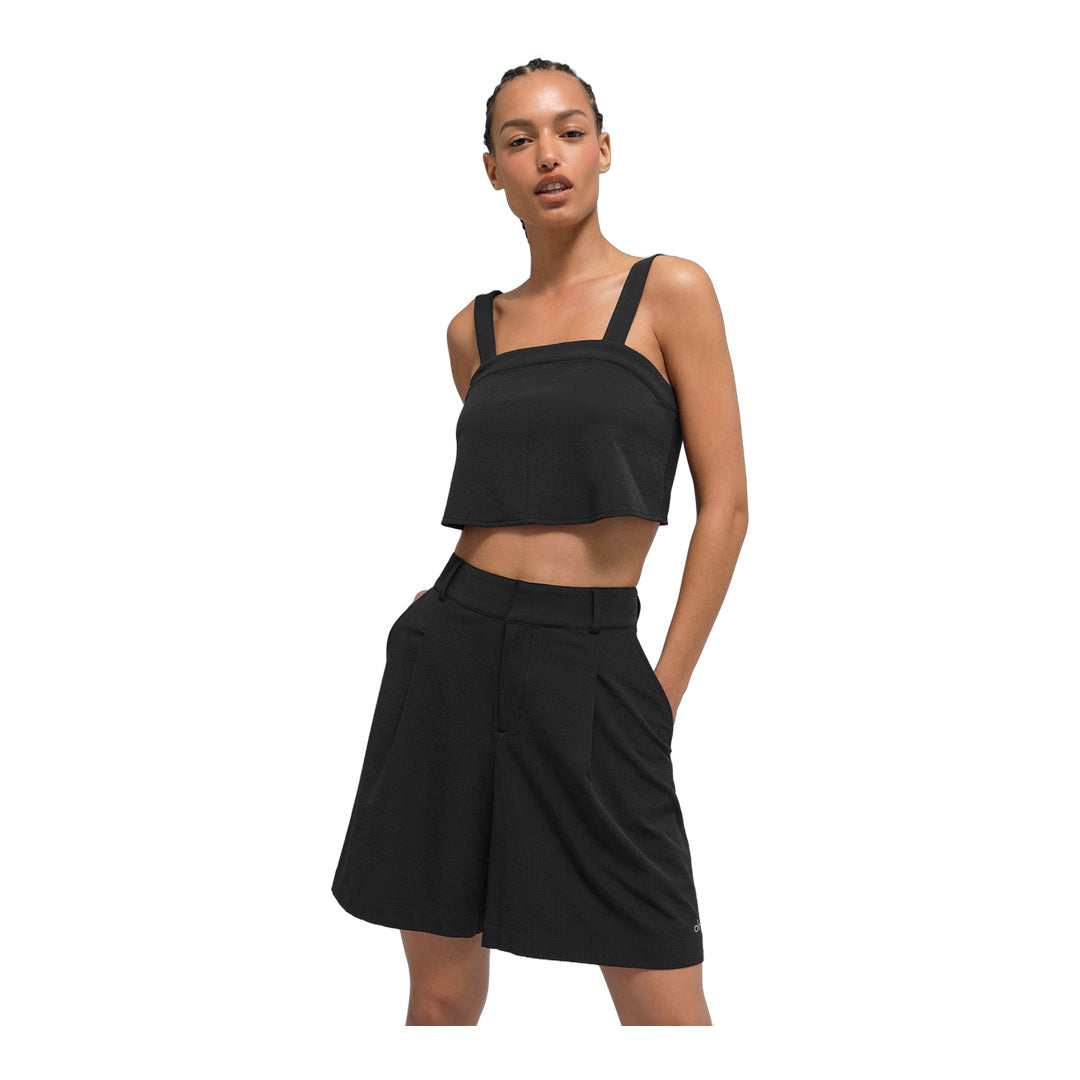 alo Cropped Dreamscape Tank - Black