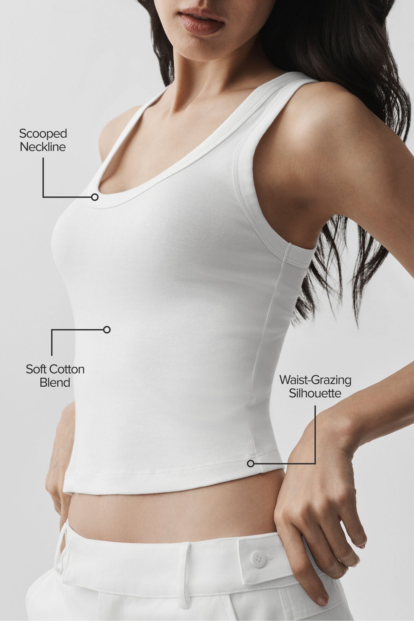 alo Timeless Tank - White