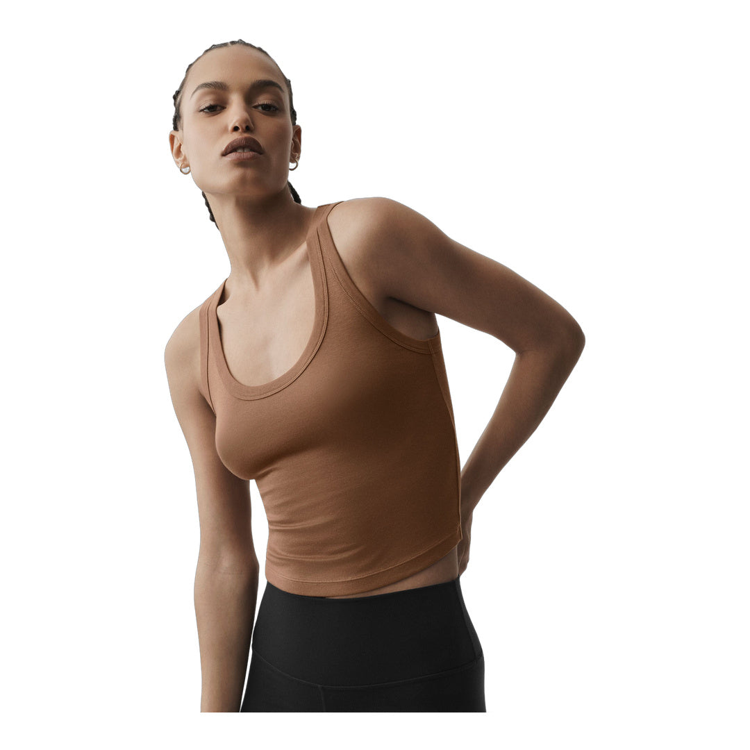 alo Timeless Tank - Sun Kissed Brown