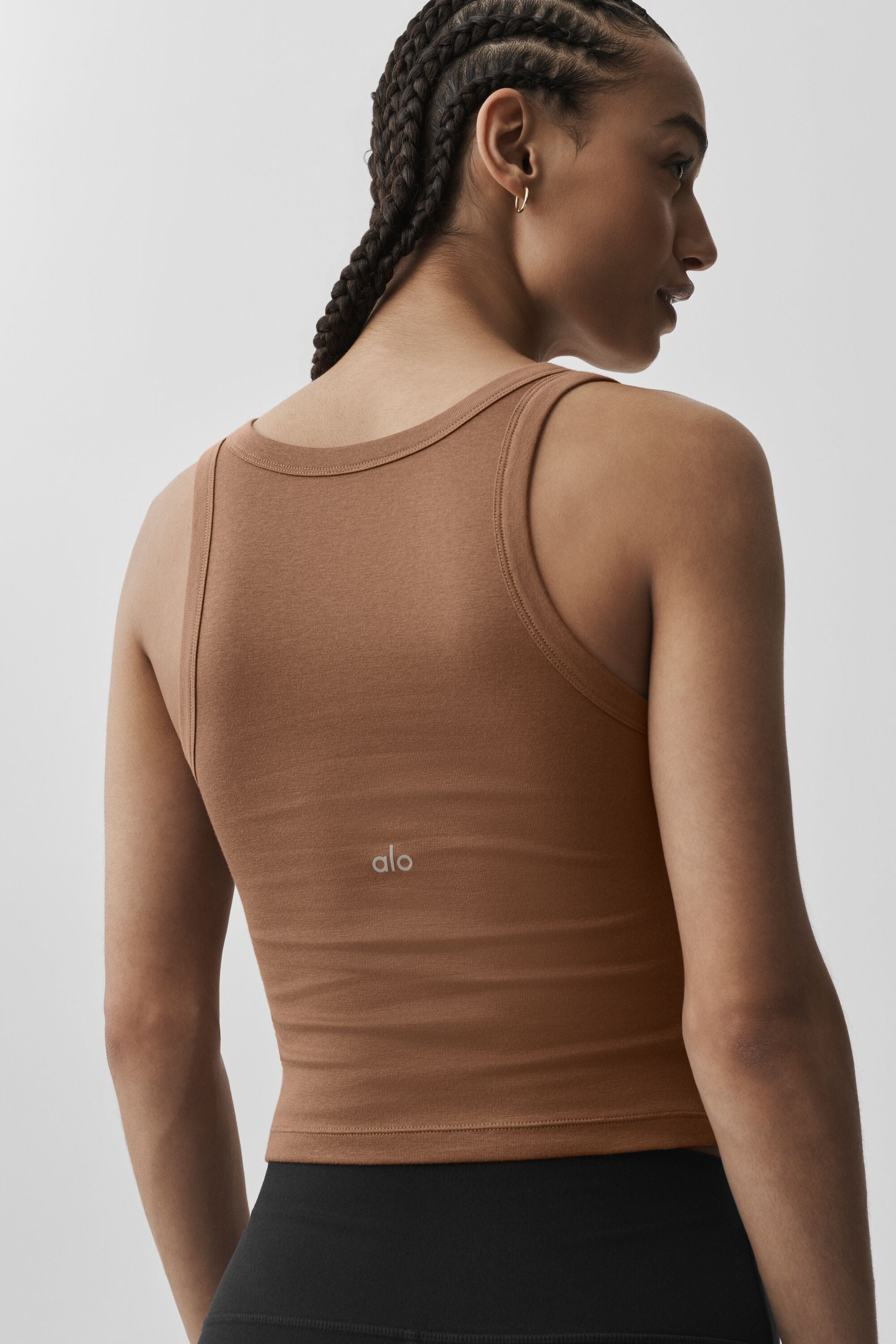 alo Timeless Tank - Sun Kissed Brown