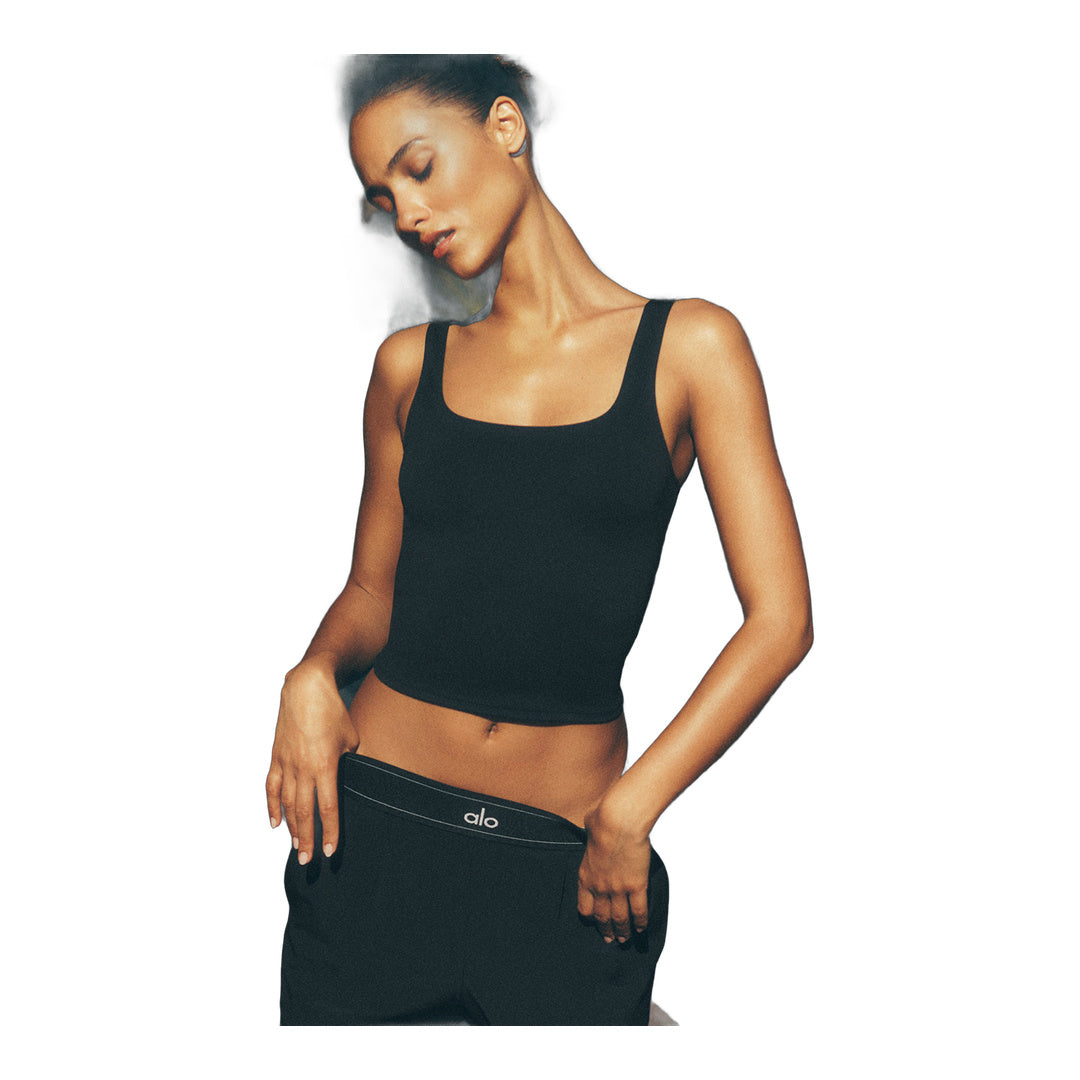 alo ALO Softsculpt Precision Tank - Black