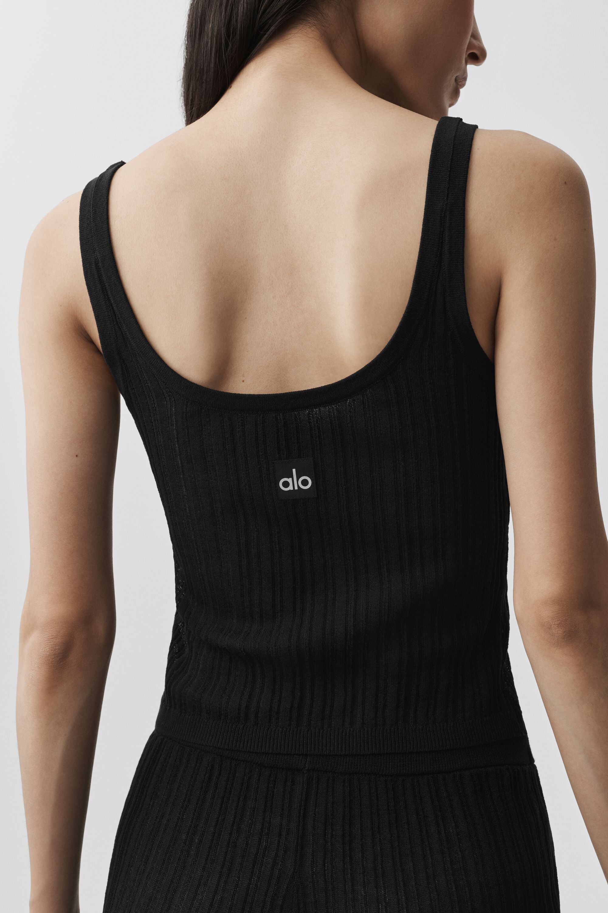 alo Sweater Sunlit Tank - Black