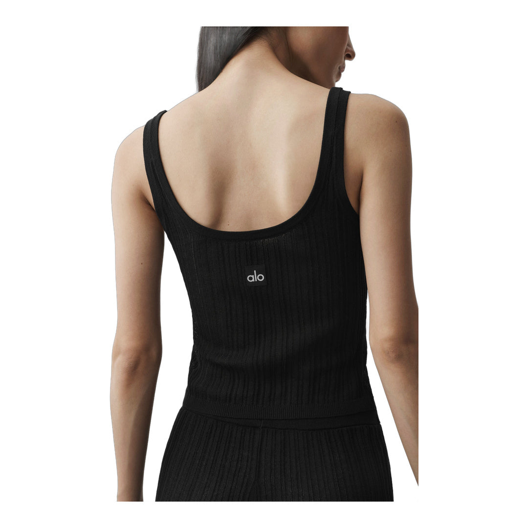 alo Sweater Sunlit Tank - Black