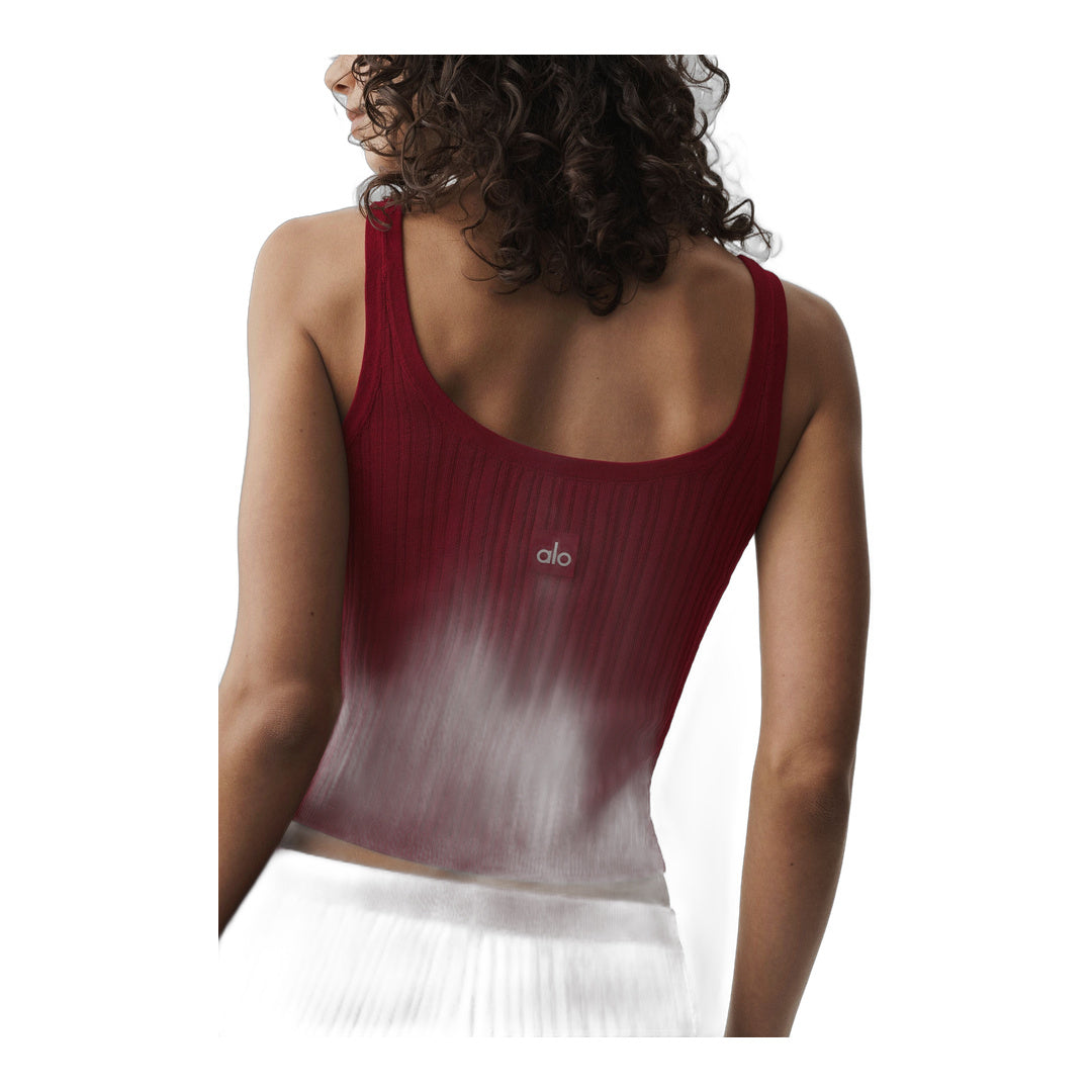 alo Sweater Sunlit Tank - Summer Romance Red