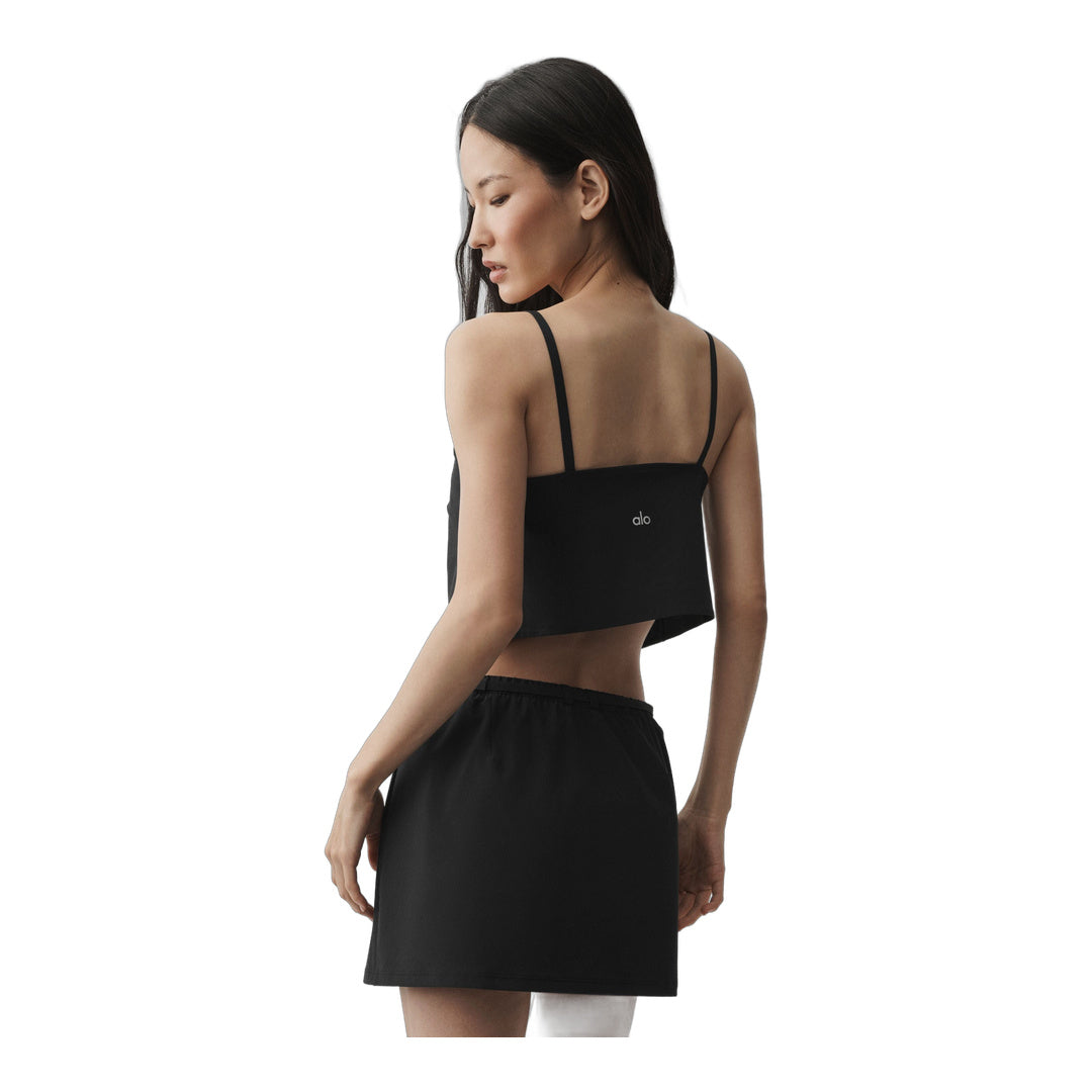 alo Cropped Connection Tank - Black