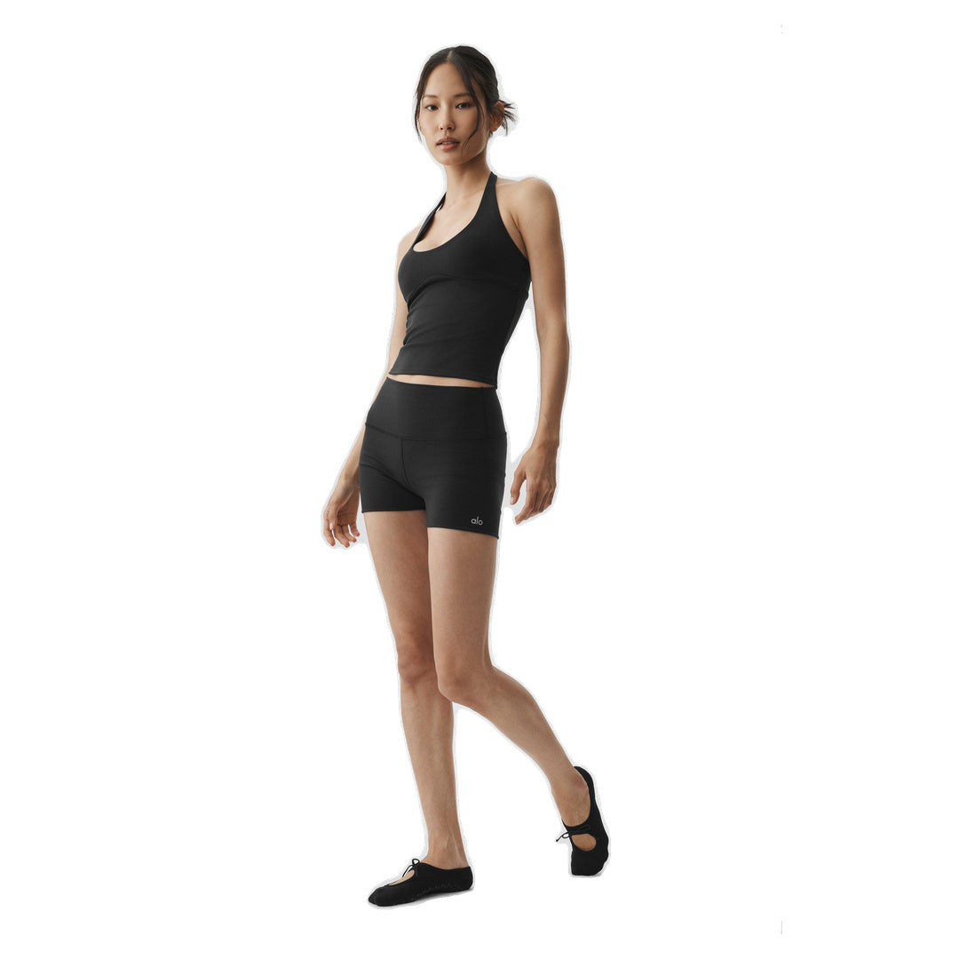 ALO ALO Softsculpt Precision Halter Tank - Black