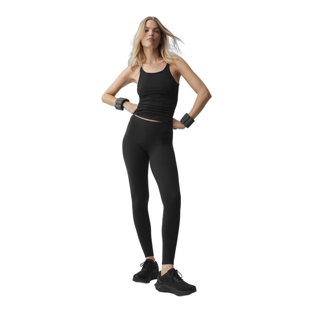 alo Ribbed Adore Tank - Black