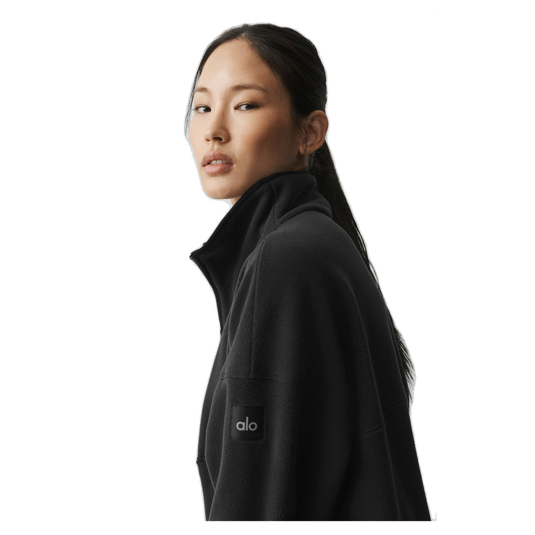 ALO Polar Fleece Retreat Cover Up - Black