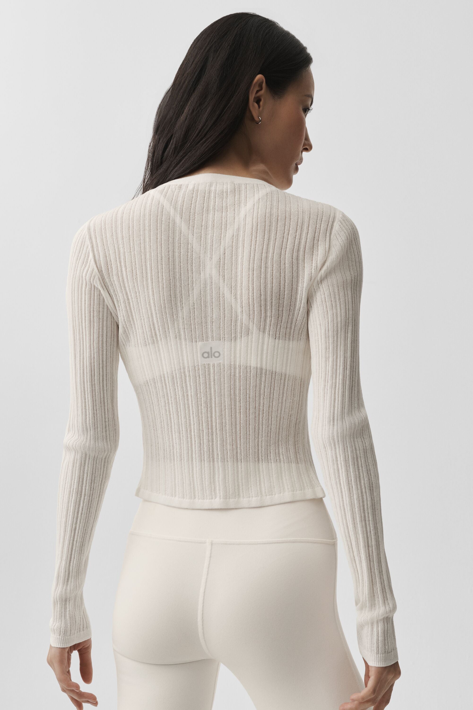alo Sweater Sunlit Cardigan - Ivory