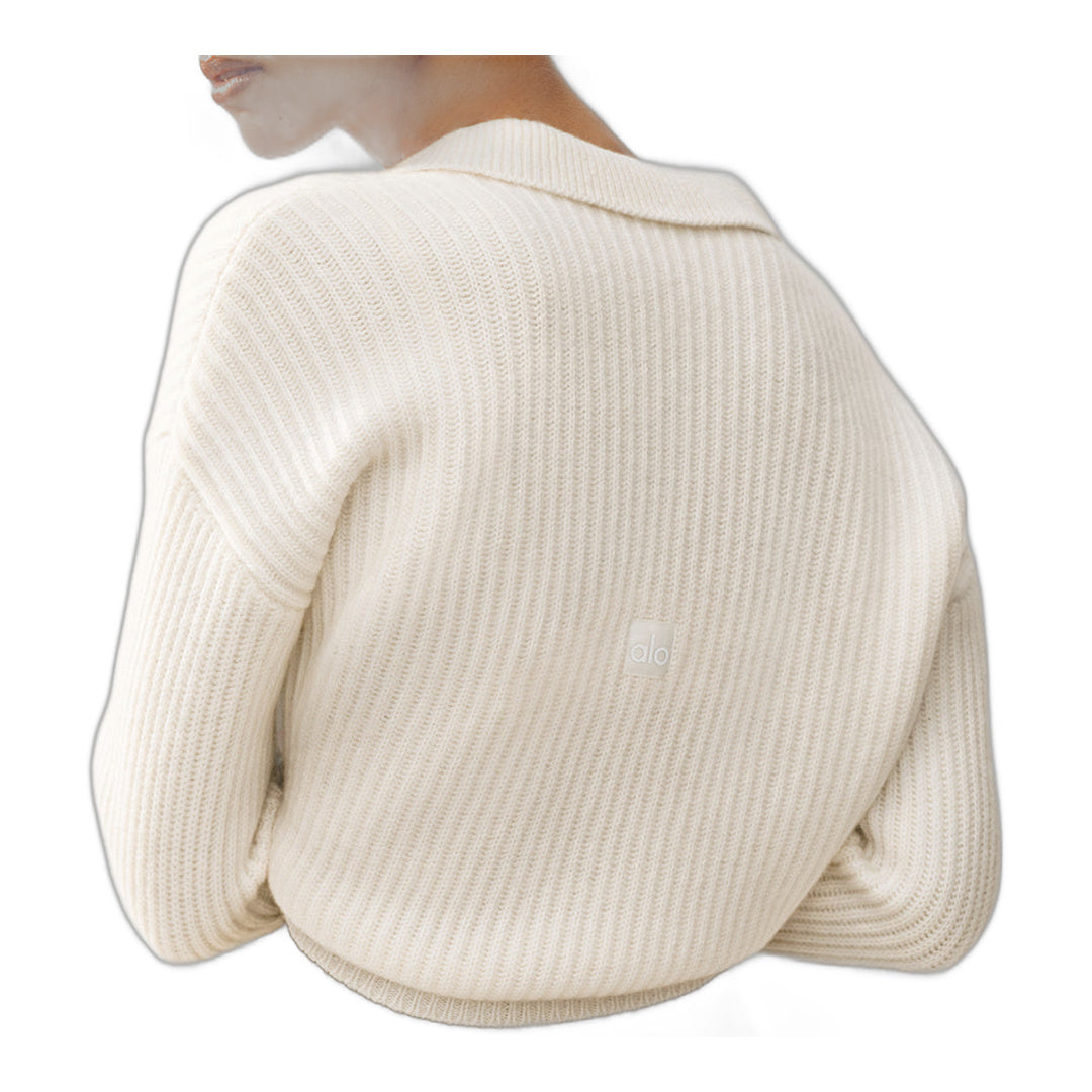 alo Cashmere Northstar Polo - Ivory